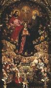 Herman Han Coronation of the Virgin Mary. oil painting artist